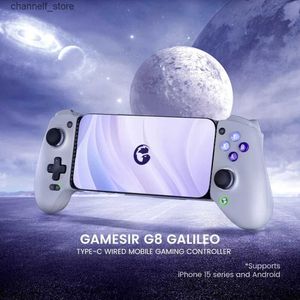 Controladores de juegos Joysticks GameSir G8 Galileo Controlador de juegos móvil Tipo C Gamepad con efecto Hall Stick para iPhone Juego remoto Cloud GameY240324