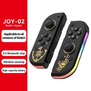 Controladores de juego Joysticks JOY 2 RGB inalámbrico para Nintendo Switch Joystick Soporte 6 Axis Gyro Wake Up Función Multi Color Joypad L R Gamepad 231128