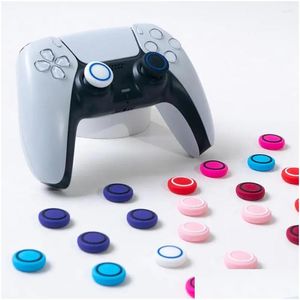 Controladores de juegos Joysticks usef console de color brillante a prueba de polvo Gamepad Grip er Fine Work Manship Sile Rocker Drop Games Dhpzf