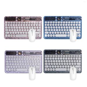 Game Controllers Wireless Gaming Keyboard Mouse Backlit Thin Mute Mechanical Keypad Portable Universal PC Gamer Acrylic