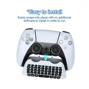 Contrôleurs de jeu Contrôleur de clavier sans fil 3,5 mm Poignée de jeu Compatible Bluetooth 3.0 pour Sony PS5 Support de manette Mini clavier