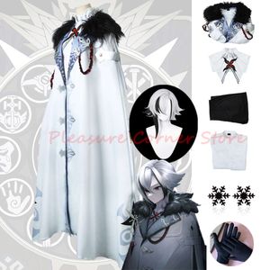 Jeu Genshin Impact le valet Arlecchino Cosplay Costume cape perruque gants boucles d'oreilles manteau onze Fatui Harbingers Cosplay Clothescosplay