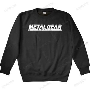 Jeu MGS Metal Gear solide lettre imprimé hommes sweat à capuche à manches longues coton Camisetas Masculina mince style 240326