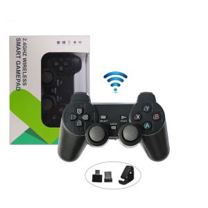 GamePads 2.4g Wireless GamePad pour PC / TV Box / Android Mobile Game Controller Joystick Free OTG Converter