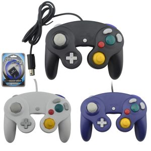 GamePads pour N GC GamePad One Button Contrôleur de jeu filaire avec carte mémoire de 8 Mo pour GameCube pour GC pour la console Wii
