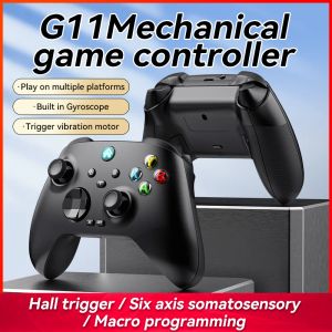 GamePads G11 Contrôleur de jeu mécanique sans fil 2.4g BT pour Switch Pro PC Android Tablet iOS Smart TV Settopbox GamePad Joystick Handle