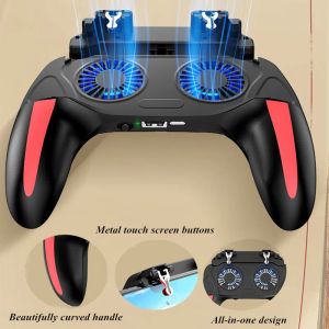 GamePads H10 Gaming Accesorios Handheld Controlador de juego Phone Joystick Joystick GamePad para PUBG Dual Cooling Fan Cooler para iPhone Android