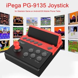 GamePads Nouveau iPEGA PG9135 Fighting Game Rocker Game sans fil Joystick pour Gladiator Game for Android / iOS Mobile Phone Table