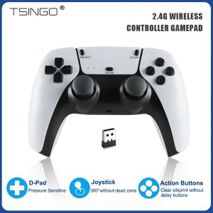 GamePads Tsingo 2.4G Contrôleur sans fil GamePad avec récepteur USB pour PC / Android / PC360 / Game Controller Joystick pour X Pro / X Pro Max / U9