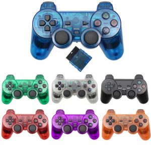 GamePads Contrôleur sans fil pour Sony Playstation 2 GamePad Double vibration Shock pour PS2 / PS1 Joypad Joystick Console USB PC Console