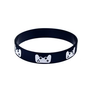 Gamers Silicone Bracelets Drôle En Caoutchouc Jelly Baseball Bracelets Encre Rempli Logo pour Jeu Fans Cadeau 100 PCS