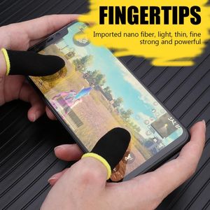 Manchons de doigt de jeu, gants anti-transpiration pour contrôleur de jeu, bouts des doigts respirants pour jeux mobiles, couverture de doigtiers pour écran tactile