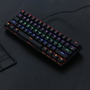 Ordinateur mécanique de jeu Gamer LED clavier rétro-éclairé claviers filaires ergonomiques PC jeux d'ordinateur portable en Stock