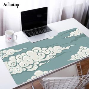 Gaming Mouse Pad Japanese Style HD Print Large Mousepad Pink Desk Mat For Gamer Desktop Decoration Lock Edge Clould Mause Mats