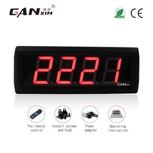 GANXIN pas cher 2 3 pouces 4 chiffres caractère LED compteur numérique couleur rouge compte à rebours totalisateur 0-9999 compteur avec IR sans fil Co2921