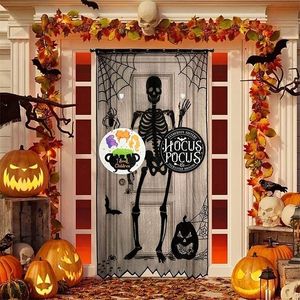 Décorations De Jardin 2PCS Halloween Plaque De Porte En Bois Avec Ornements Suspendus Vacances Sorcière Plaque De Porte Ronde I Smell Enfants Hocus Pocus Décoration 220908