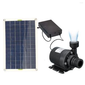 Decoraciones de jardín 50W 800L / H 5M Bomba de agua DC 12V Bombas sumergibles de circulación de motor solar sin escobillas para estanque de piscina de baño de aves