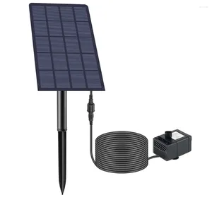 Décorations de jardin 5W Pombe à panneau de fontaine 5W 200L / h avec pieu Solar Decoration Système d'arrosage Kits d'économie d'énergie pour piscine