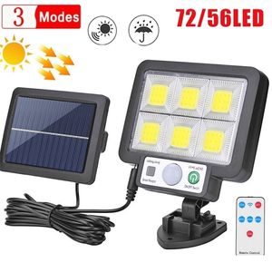 Garden Decorations LED Solar Split Wall Lamp 3 Mode Waterproof Motion Sensor s Street Lighting For Security Light 221116