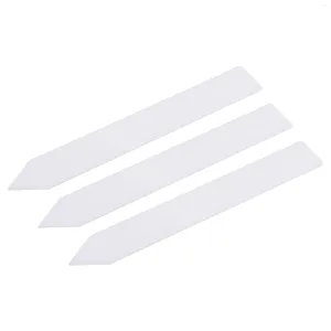 Décorations de jardin Uxcell PVC Plante Étiquette Stakes 20 x 3cm Résistant à l'eau pour Tag Blanc Pack de 100 pcs