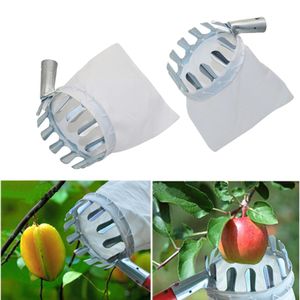 Jardin Serres Fruit Picker Head Verger Apple Poires Orange High Tree Picking Tool Catcher Pouch Amovible Farm Fruits Collector 230721