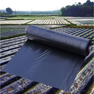 Serres de jardin HEMAN Agriculture désherbage paillis noir 0,8 m largeur épaissir 0,01 mm serre végétale fraise film plastique plantes poussent 230621