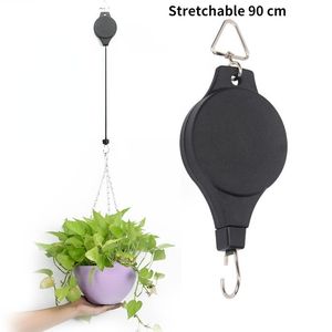 Fournitures de jardin Autres crochets suspendus rétractables pour la maison Pot de fleur Crochet de levage Orchidée Balcon Corde libre