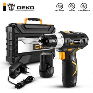 GCD12DU3 12V Max Electric Screwdriver Cordless Drill Mini Wireless Power Driver DC Lithium-Ion Battery 3/8-Inch 2-Speed 210719