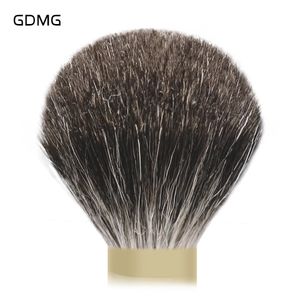 GDMG brosse SHD blaireau noir cheveux noeud forme d'ampoule barbe blaireau outils de salon de coiffure avec mousse 231225