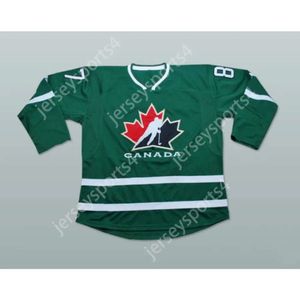 GDSIR Custom Green 87 Sidney Crosby Team Canada Hockey Jersey New Top Ed S-M-L-XL-XXL-3XL-4XL-5XL-6XL