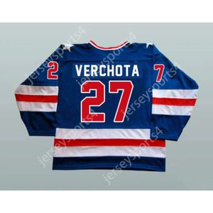 GDSIR CUSTOM Phil Verchota 1980 Miracle on Ice Team USA USA 27 Hockey Jersey New Top Ed S-M-L-XL-XXL-3XL-4XL-5XL-6XL