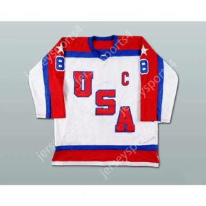 GdSir Custom White Phil Verchota USA Team Hockey Jersey New Top Ed S-M-L-XL-XXL-3XL-4XL-5XL-6XL