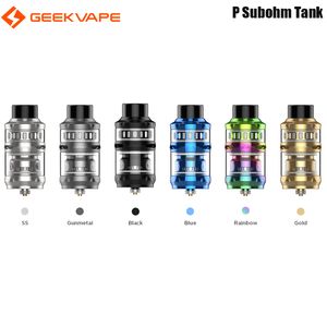 Atomiseur de réservoir Geekvape P Sub Ohm adapté à la bobine de la série Z 0,2 ohm / 0,4 ohm avec une capacité de 5 ml Système de remplissage supérieur à triple contrôle du flux d'air Vape E-cigarette authentique