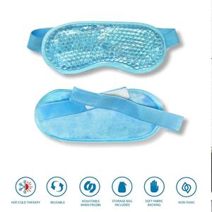 Gel Eye Mask Adjustable Strap for Hot Cold Therapy Soothing Relaxing Beauty Gel Eye Mask Sleeping Ice Goggles Sleeping Mask