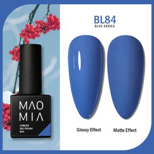 Polon à ongles en gel pour ongles Blue série semi-permanent trempage de UV LED Manucure Base Base Top Coat Paint Nail Paint Art Gel