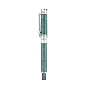 Gel Pens High End Beifa Lampo G20 Metal Green Rollerball Pen con recargas de 2 piezas Oficina de negocios de lujo 0 7 mm Juego de regalos de letrero de tinta negra 230816