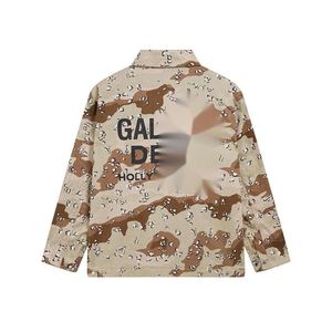 GELLERY DAPT veste de créateur vestes pour hommes de qualité supérieure veste d'entraîneur camouflage désert fermeture éclair manteau ample et confortable