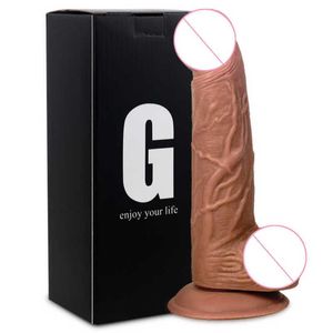 Consolador de silicona realista Gelugee, consoladores suaves con ventosa enorme para masturbador para mujeres, producto de masaje Anal vaginal femenino