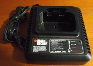 Véritable support de prise de Base de Charge BLACKDECKER 36v 40v LCS36 1,35a 100-240v chargeur au LITHIUM utilisé travail testé passe