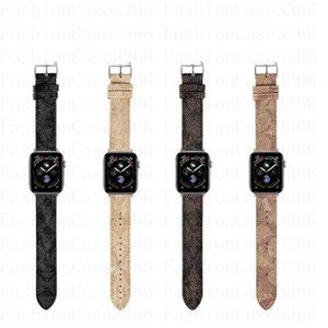 Band de montre en cuir de vache authentique pour bandes de sangle de montre Apple Watch Series Smartwatch Band 3 4 5 6 7 8 9 S3 S4 S5 S6 S7 SE 38mm 40 41mm 42 44mm 45 mm 49 mm montres intelligentes de créateurs