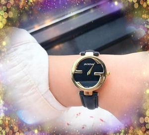 montres de mode à quartz en cuir véritable femmes robe abeille montre en forme de double g Classique généreux design haut de gamme montre-bracelet femme Orologio di lusso cadeaux