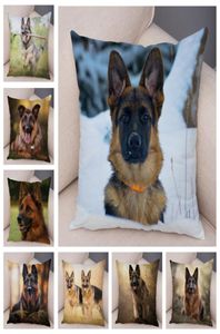 Couvre-taies de chiens de berger allemand Couvre-coussin pour animaux pour animaux de compagnie pour la maison de canapé super douceur