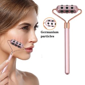 Germanium Grain barre de beauté cadeaux de fête rouleaux de soins de la peau portable mince visage masseur rouleau manuel