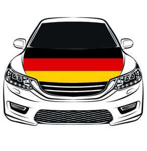 Couverture de capot de voiture de drapeau national en Allemagne 33x5ft 100 PolyesterEngine Les tissus élastiques peuvent être lavés Banner de voiture de voiture1263109