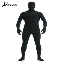 Gesikai homme Spandex Zentai Lycra complet body homme Zentai Costume personnalisé deuxième peau collants Costume Halloween Costume