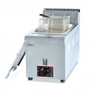 GF71 / GF72 Gas Commerical Gas LGP Freidora profunda para patatas fritas Fryer de aceite frito con 1 o 2 tanques de acero inoxidable