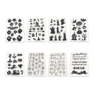 Tampons fantômes Craft Stampers Clear Silicone Stamps for Kids Halloween Card Making