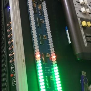 GHXAMP Dual 40 LED Music Spectrum Level Indicator Board Audio MP3 Indicateur de contrôle du son VU Meter amplificateur Subwoofer voiture 5V 211011