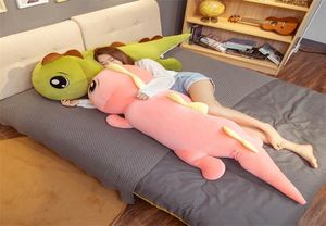 Juguete de peluche de dinosaurio de ojos grandes gigantes, muñeco de Animal de dibujos animados de peluche suave, almohada para dormir para novia, regalo de cumpleaños para niños y bebés 2204093056119