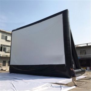 Modèle de film à écran gonflable géant, projection de cinéma en plein air sur pied, tissu rare avec ventilateur